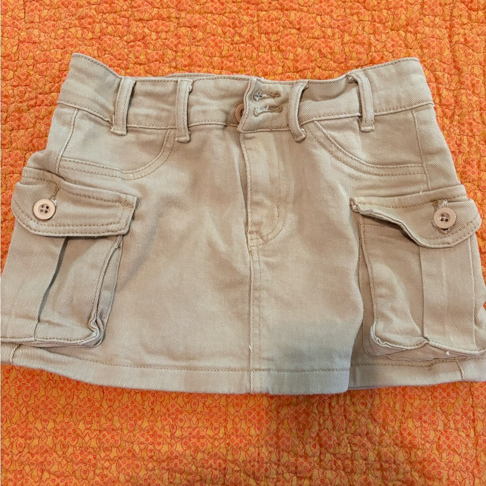 SHEIN Tan khaki Mini Skirt